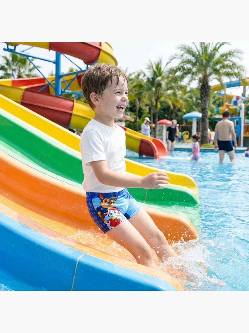 Pat Patrouille - Boxer de bain enfant imprimé Bleu marine - Kiabi