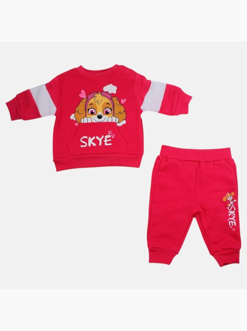 Pat Patrouille - Ensemble de jogging, sweat et pantalon fille Rose fushia - Kiabi
