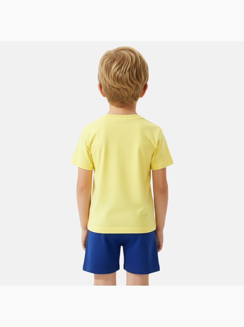 Pat Patrouille - Ensemble T-shirt et short avec personnage Jaune - Kiabi