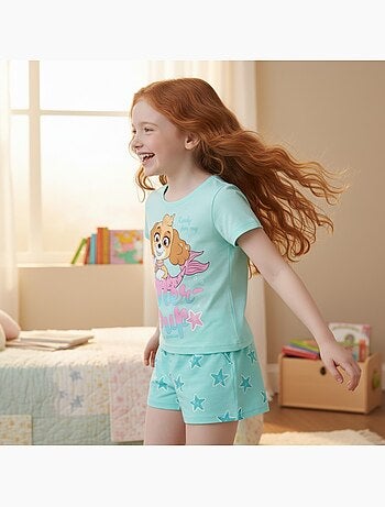 Pat Patrouille - Ensemble t-shirt et short fille imprimé