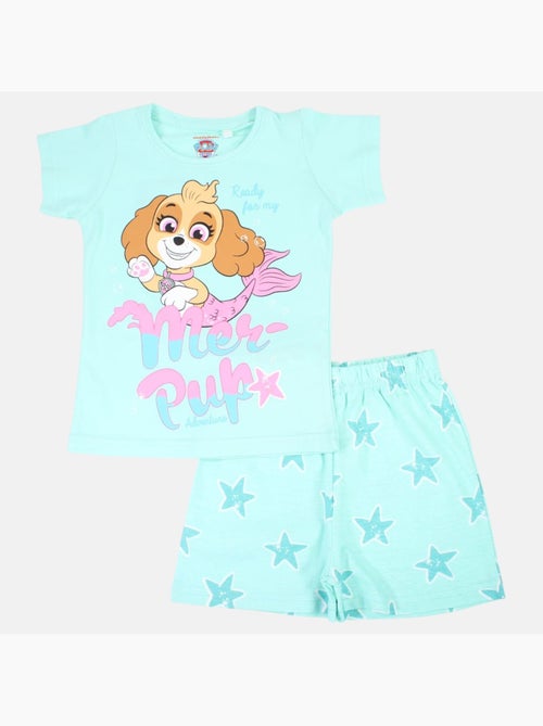 Pat Patrouille - Ensemble t-shirt et short fille imprimé - Kiabi