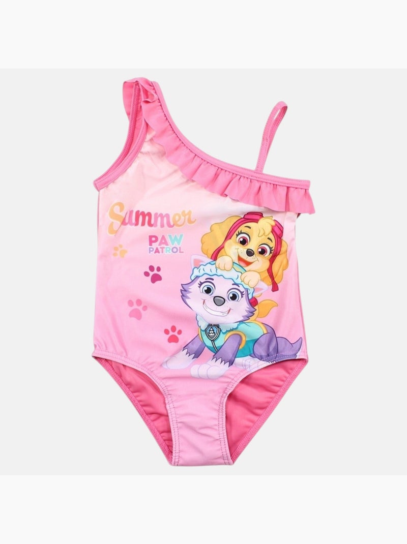 Pat Patrouille - Maillot de bain une pièce enfant imprimé Rose - Kiabi