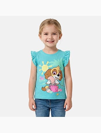 Pat Patrouille - T-shirt manches courtes fille imprimé
