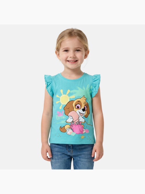 Pat Patrouille - T-shirt manches courtes fille imprimé - Kiabi