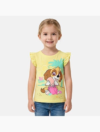 Pat Patrouille - T-shirt manches courtes fille imprimé