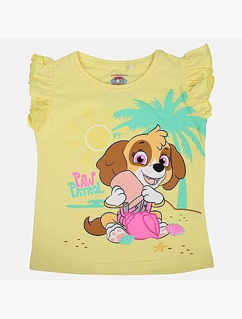Pat Patrouille - T-shirt manches courtes fille imprimé