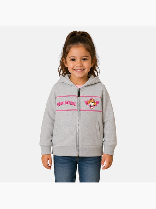 Pat Patrouille - Veste sweat à capuche fille imprimée - Kiabi