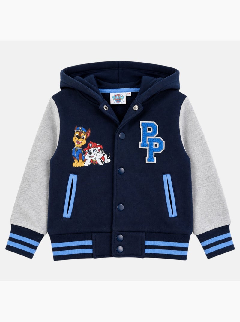 Pat Patrouille - Veste sweat à capuche garçon imprimée Bleu marine - Kiabi