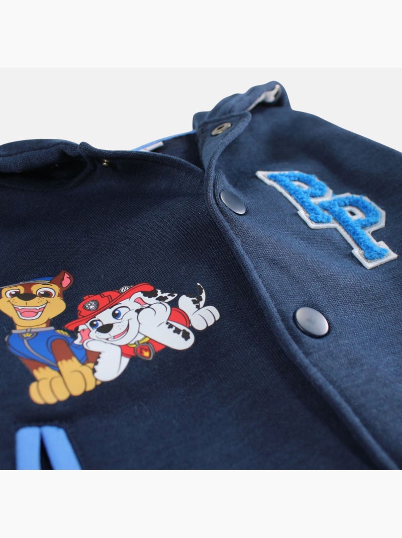 Pat Patrouille - Veste sweat à capuche garçon imprimée Bleu marine - Kiabi
