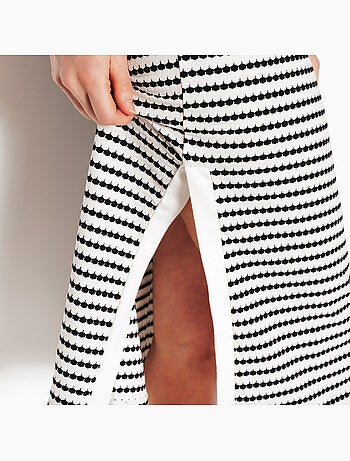 Pavane strandjurk multikleur wit