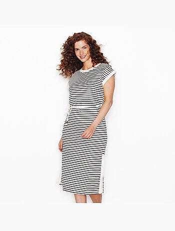 Pavane strandjurk multikleur wit