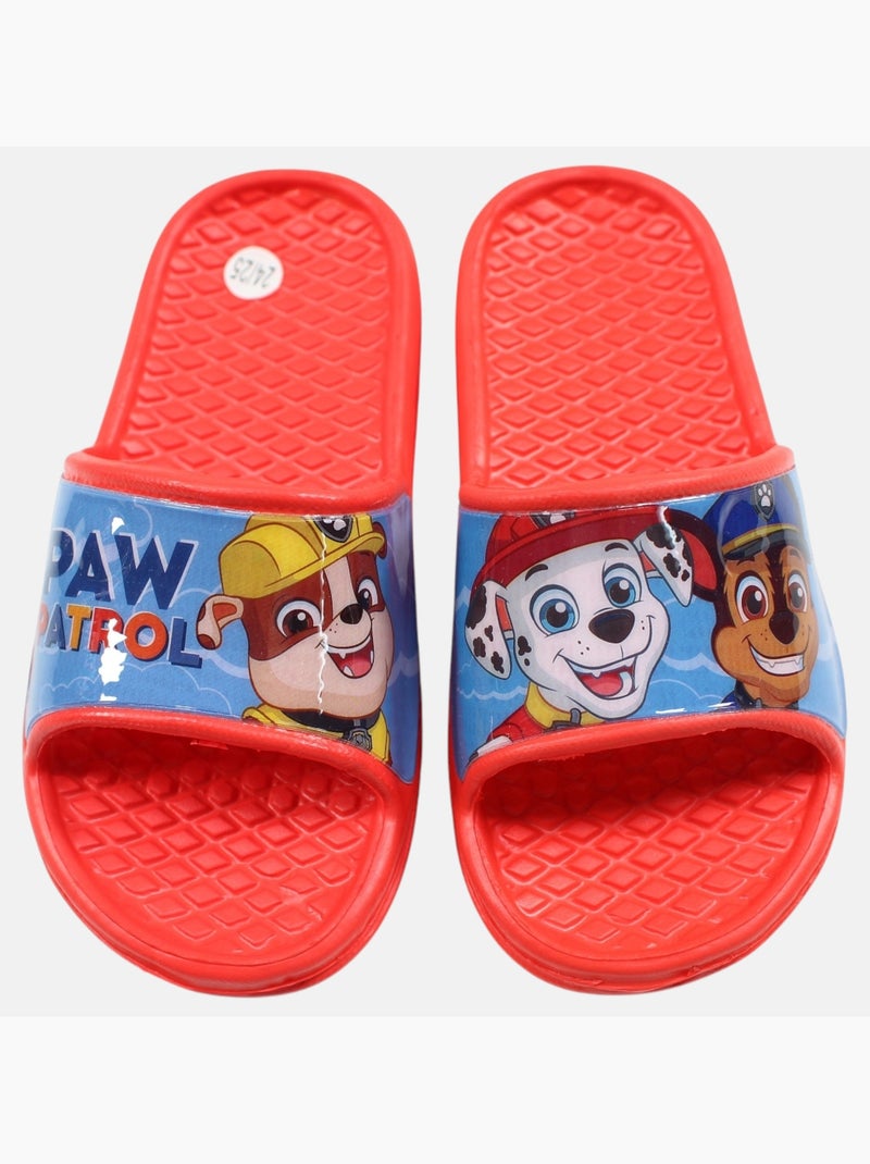 Paw Patrol - Badslippers kind met patroon Rood - Kiabi