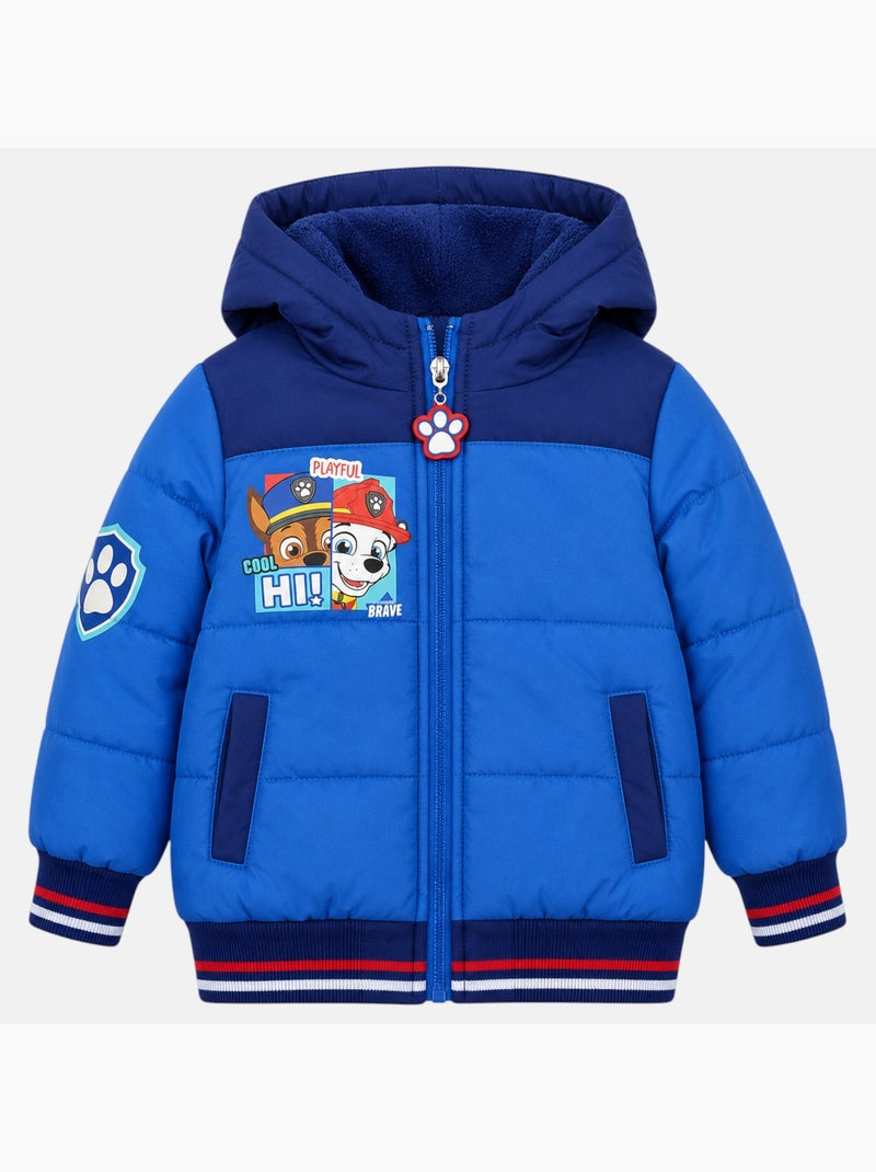 Paw Patrol - Gewatteerde jas jongen bedrukt Blauw - Kiabi