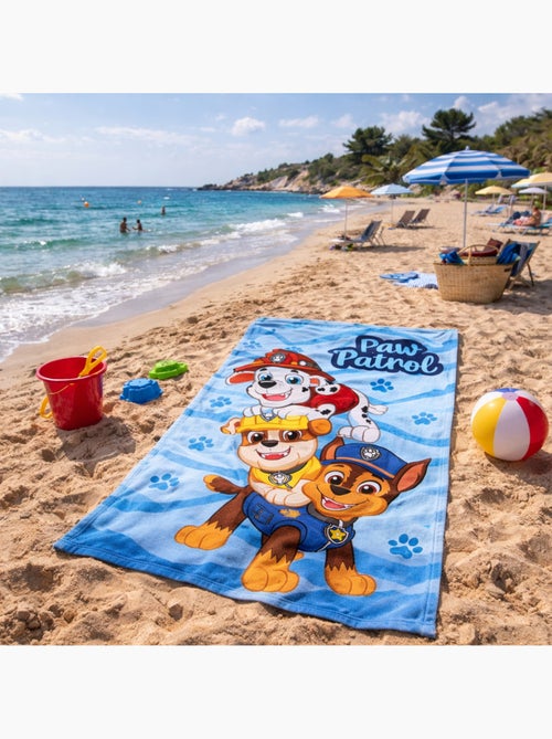 Paw Patrol - Handdoek polyester kind bedrukt - Kiabi