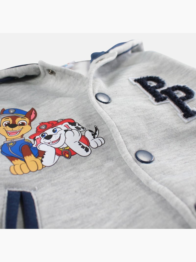 Paw Patrol - Jas met capuchon jongen bedrukt Grijs - Kiabi
