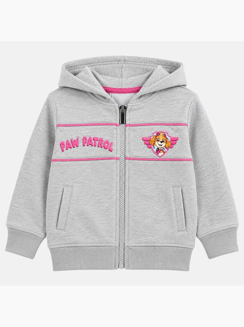 Paw Patrol - Jas met capuchon meisje bedrukt Grijs - Kiabi