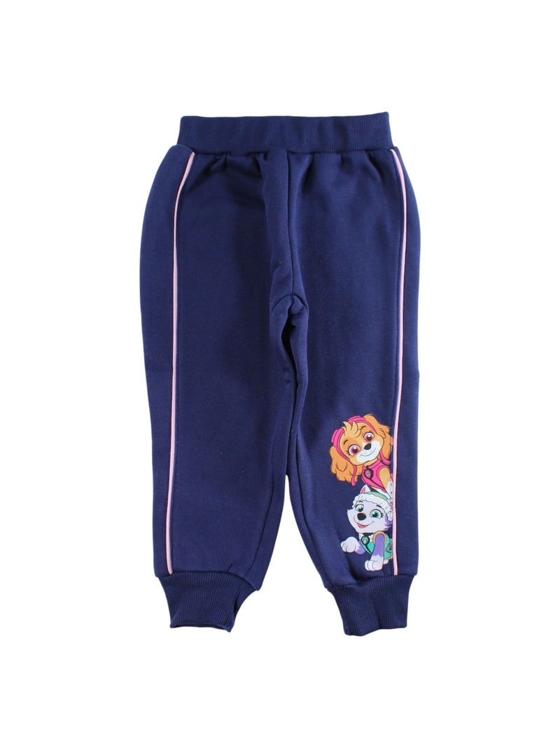Paw Patrol - Joggingpak set meisje jas met capuchon en broek bedrukt Marineblauw - Kiabi