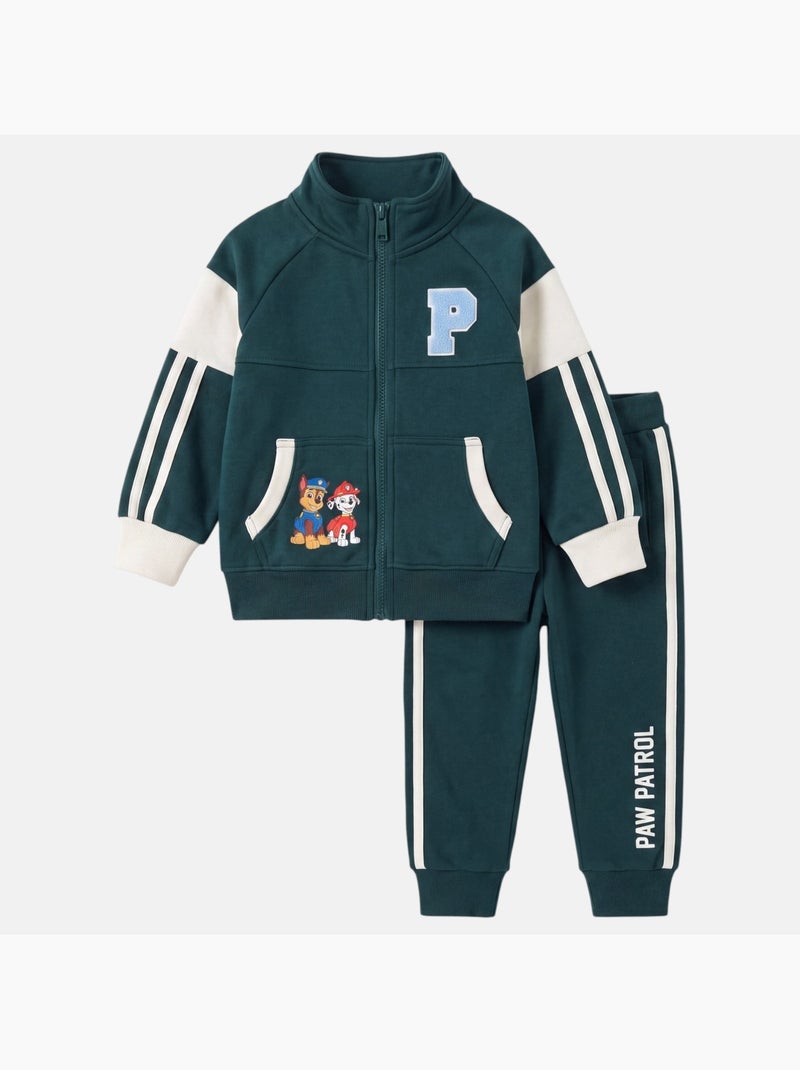 Paw patrol -  jongens trainingspak met rits Kaki - Kiabi