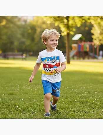 Paw Patrol - Set T-shirt en short jongen bedrukt