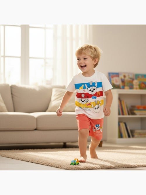 Paw Patrol - Set T-shirt en short jongen bedrukt - Kiabi