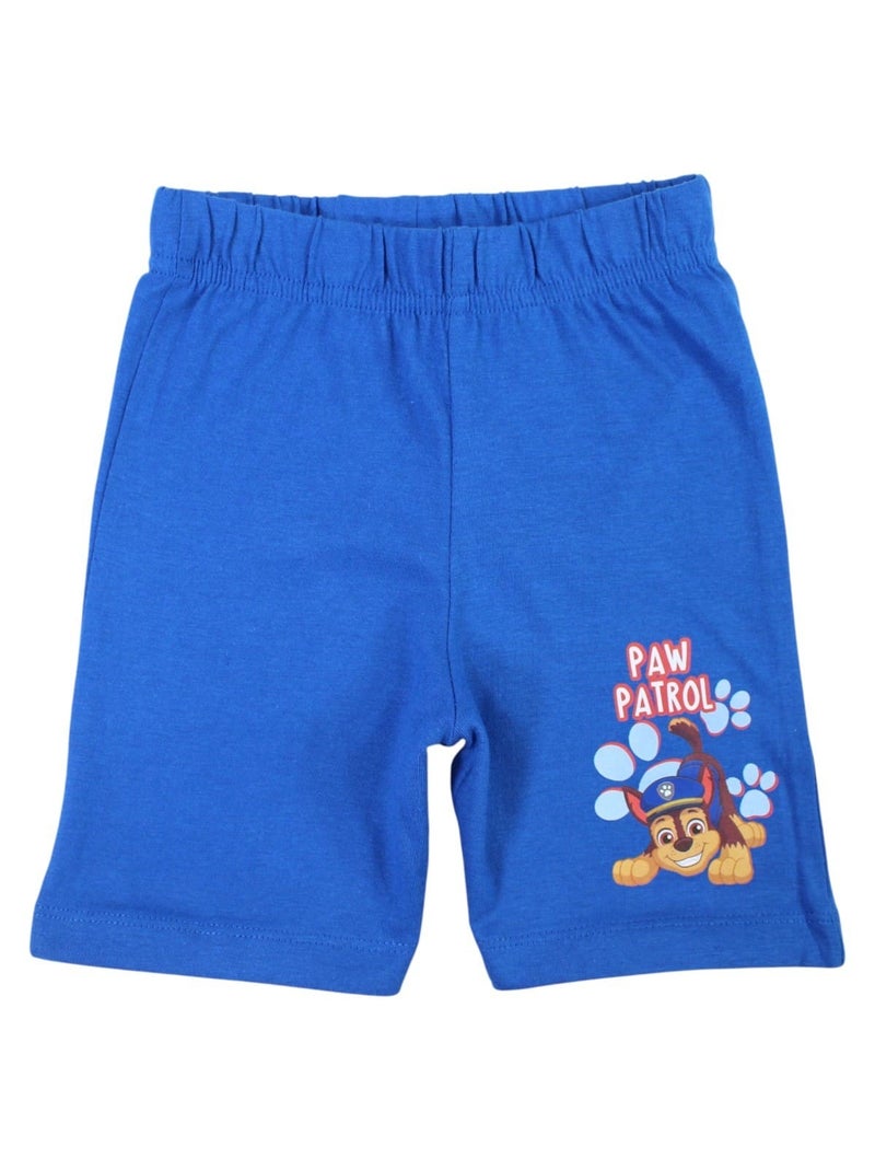 Paw Patrol - Set T-shirt korte mouwen en short kind bedrukt Blauw - Kiabi