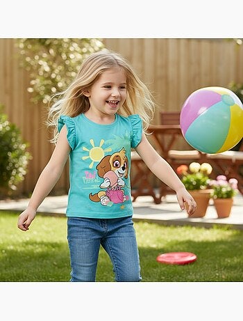 Paw Patrol - T-shirt korte mouwen meisje bedrukt