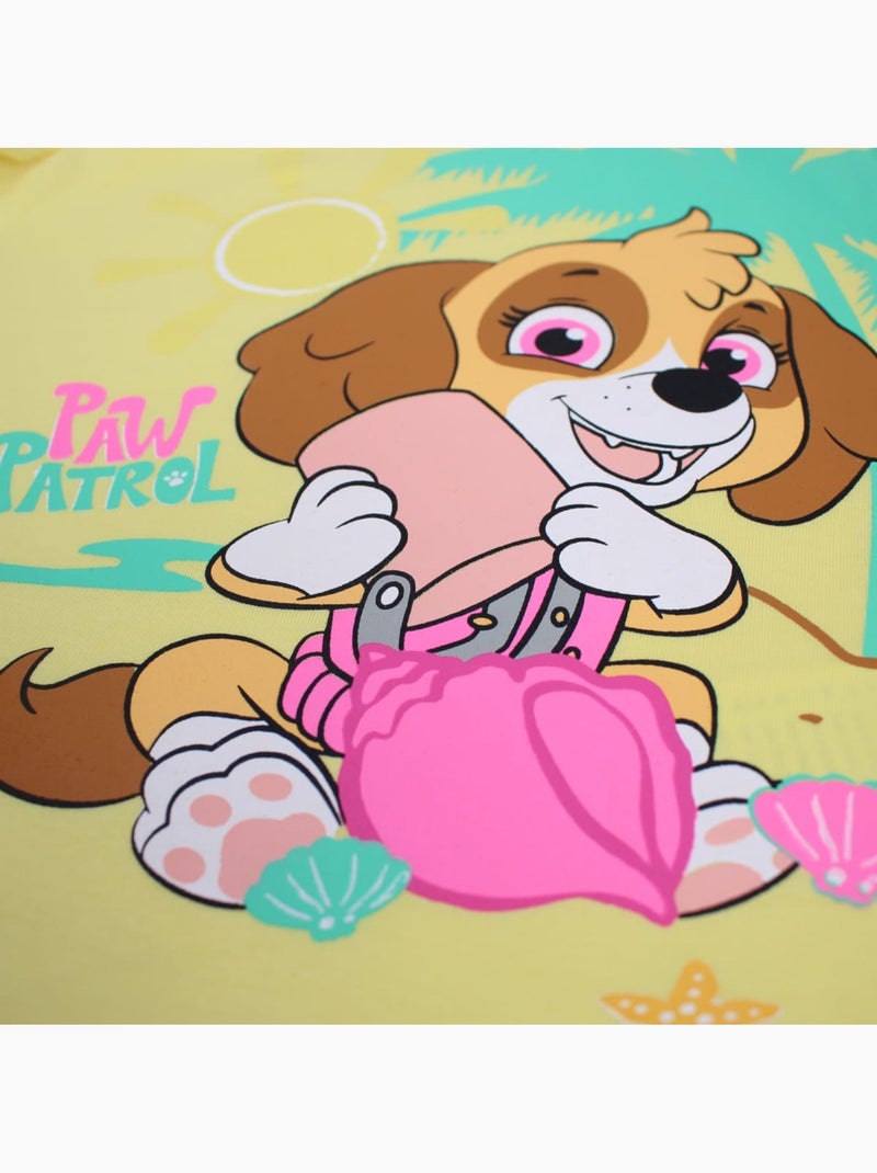 Paw Patrol - T-shirt korte mouwen meisje bedrukt Geel - Kiabi