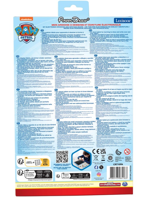 Paw patrol 11’’ meerkleurige leer- en teken-e-ink-tablet met sjablonen - Kiabi Paw patrol 11’’ meerkleurige leer- en teken-e-ink-tablet met sjablonen - Kiabi
