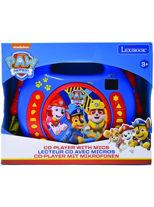 Paw patrol draagbare cd-speler met 2 meezingmicrofoons - Kiabi Paw patrol draagbare cd-speler met 2 meezingmicrofoons - Kiabi