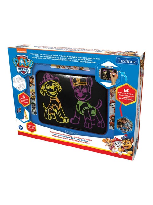 Paw patrol neon lichtgevend tekenbord met pennen en sjablonen - Kiabi Paw patrol neon lichtgevend tekenbord met pennen en sjablonen - Kiabi