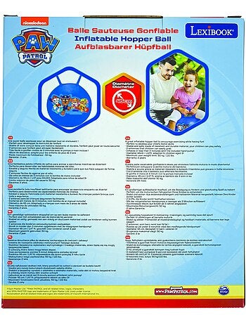 Paw patrol opblaasbare skippybal pink 18' / 45cm