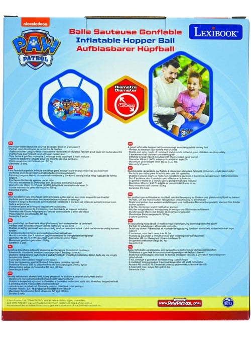 Paw patrol opblaasbare skippybal pink 18' / 45cm - Kiabi Paw patrol opblaasbare skippybal pink 18' / 45cm - Kiabi
