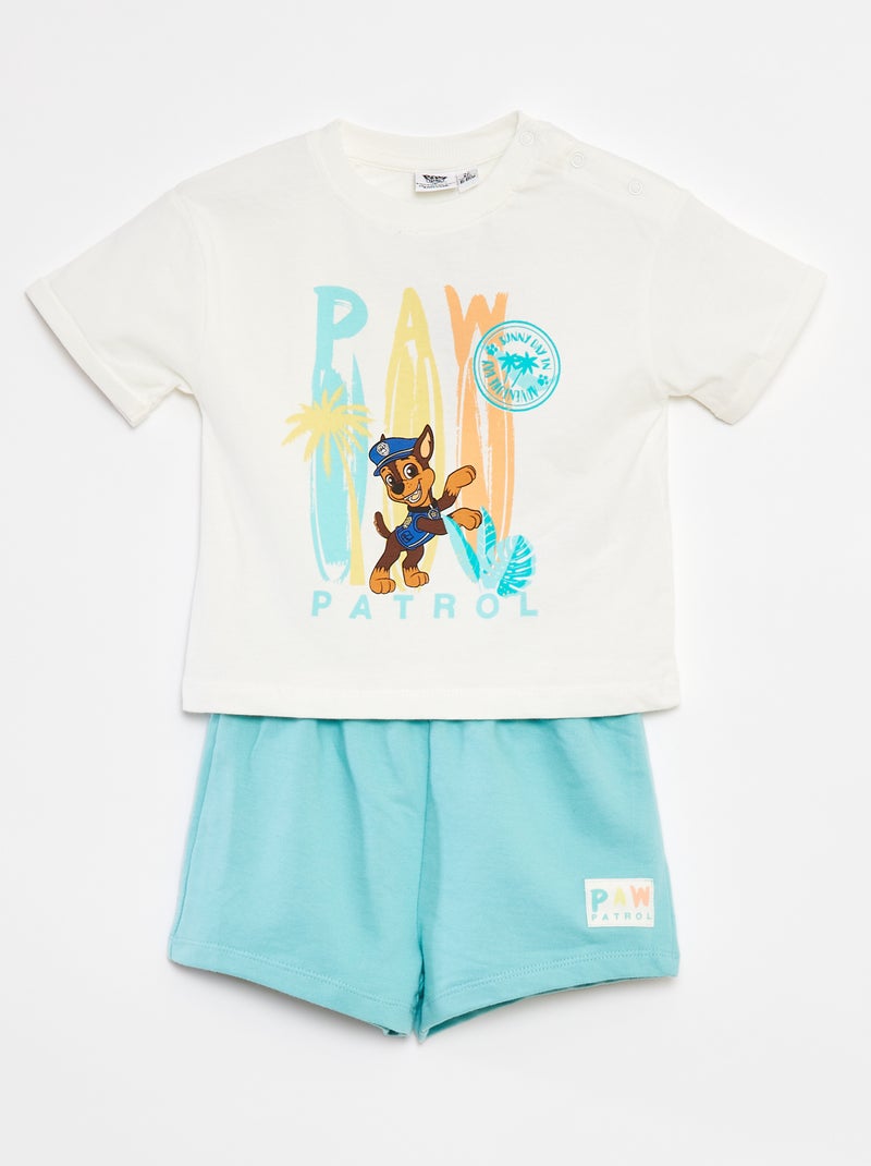 'PAW Patrol'-setje: T-shirt + short WIT - Kiabi