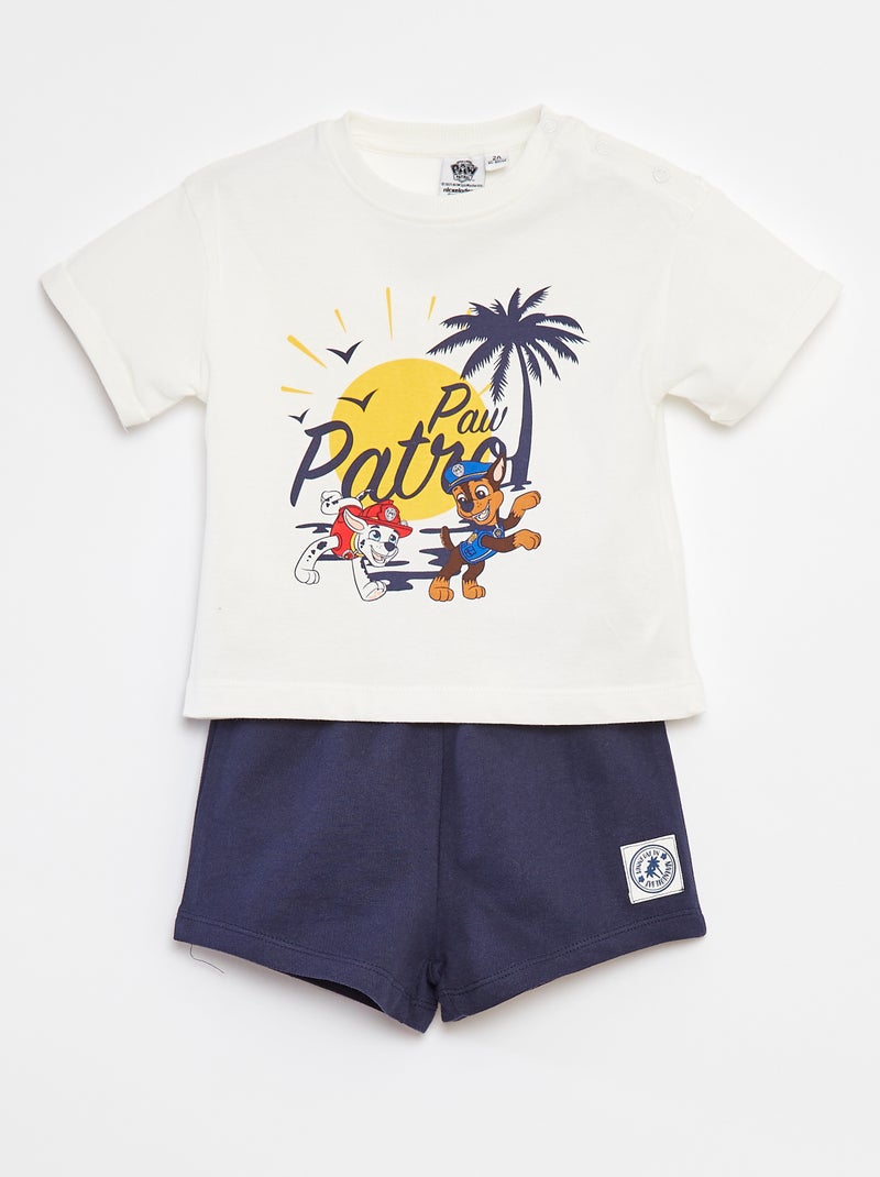'PAW Patrol'-setje: T-shirt + short WIT - Kiabi