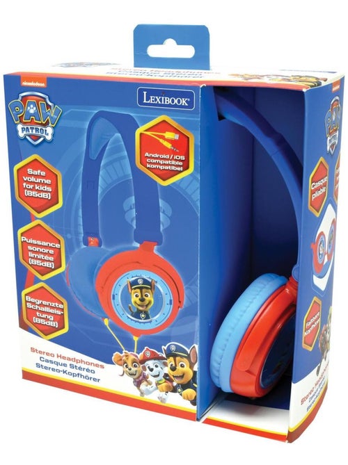 Paw patrol stereo bedrade opvouwbare koptelefoon met veilige volumebeperking - Kiabi Paw patrol stereo bedrade opvouwbare koptelefoon met veilige volumebeperking - Kiabi
