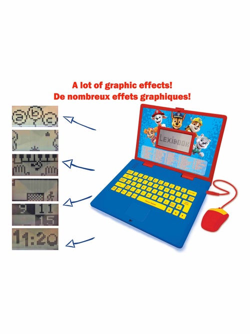Paw patrol tweetalige educatieve laptop – 124 activiteiten in het engels en frans - Kiabi Paw patrol tweetalige educatieve laptop – 124 activiteiten in het engels en frans - Kiabi