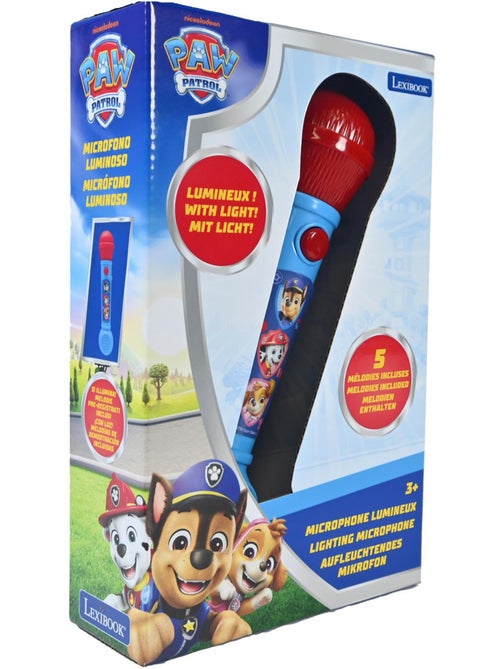 Paw patrol verlichtingsmicrofoon met melodieën en geluidseffecten - Kiabi Paw patrol verlichtingsmicrofoon met melodieën en geluidseffecten - Kiabi