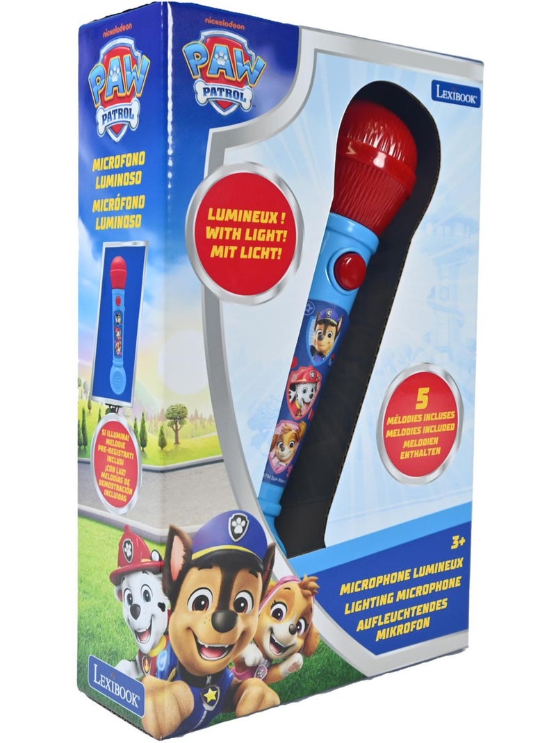 Paw patrol verlichtingsmicrofoon met melodieën en geluidseffecten Blauw - Kiabi