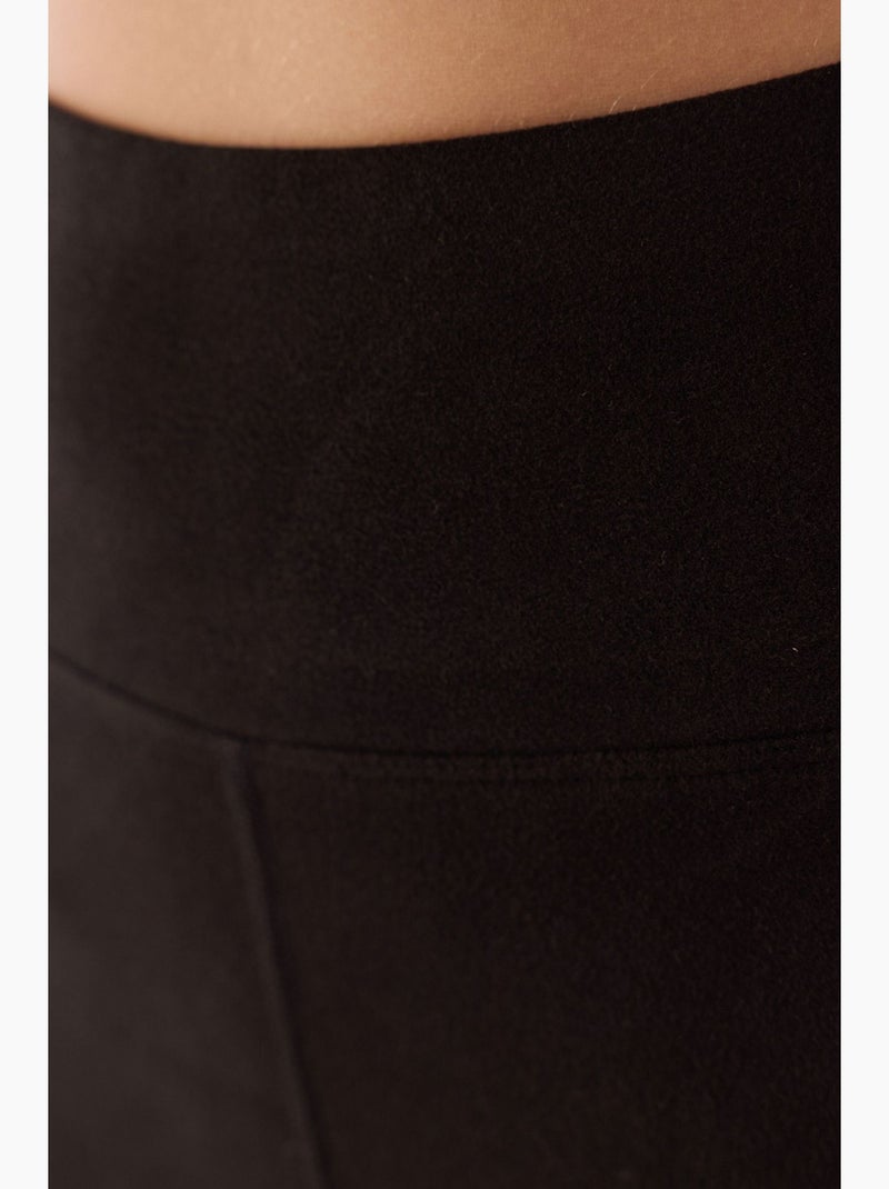 Peachy legging met hoge taille en uitlopende pijp penti Zwart - Kiabi