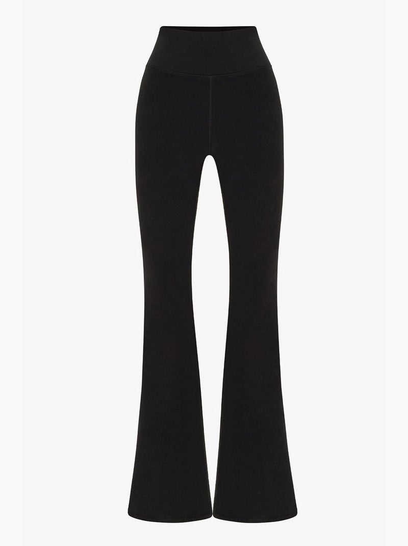 Peachy legging met hoge taille en uitlopende pijp penti Zwart - Kiabi