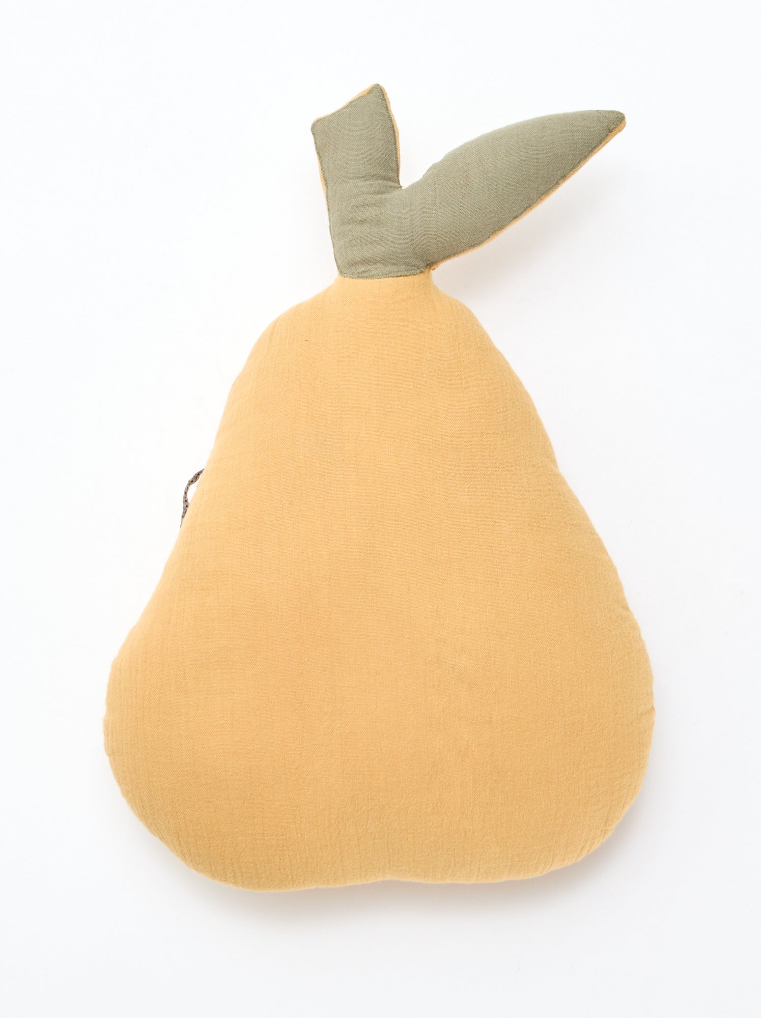Peervormig kussen van zachte, luchtige katoen
