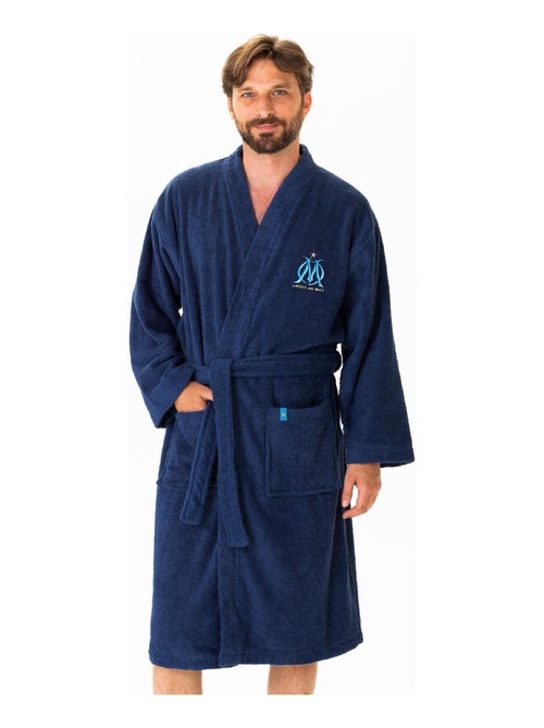 Peignoir adulte 100% coton, om ruban - Kiabi