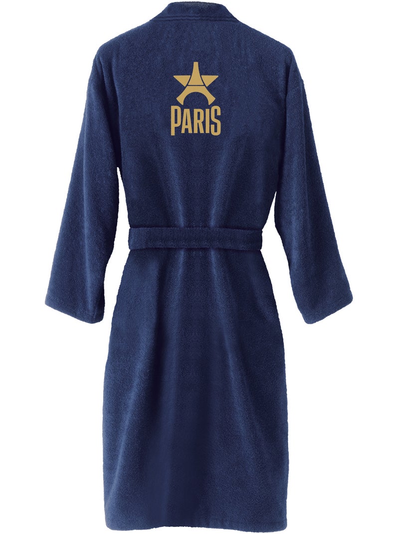 Peignoir adulte 100% coton, psg europe Bleu - Kiabi