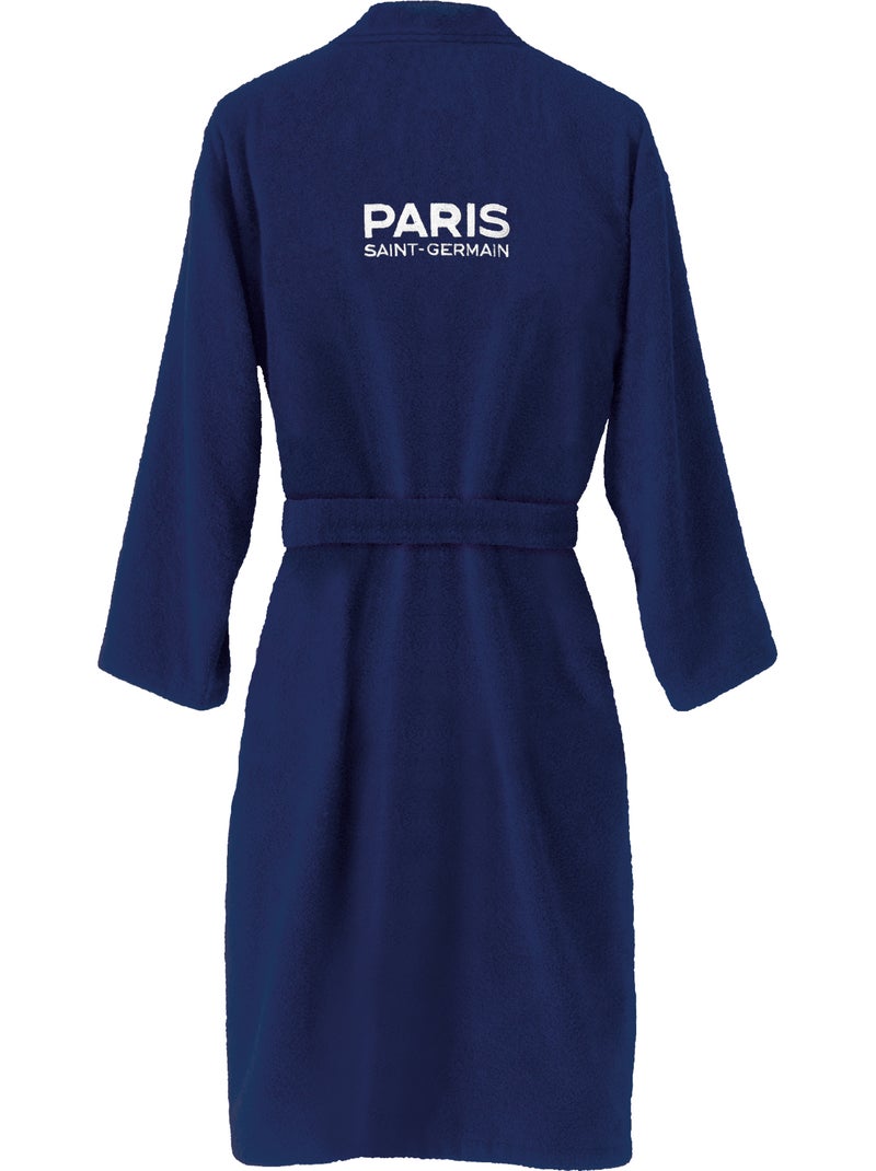 Peignoir adulte 100% coton, psg ruban Bleu marine - Kiabi