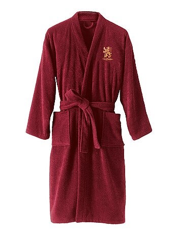Peignoir brodé 100% coton, harry potter gryffondor
