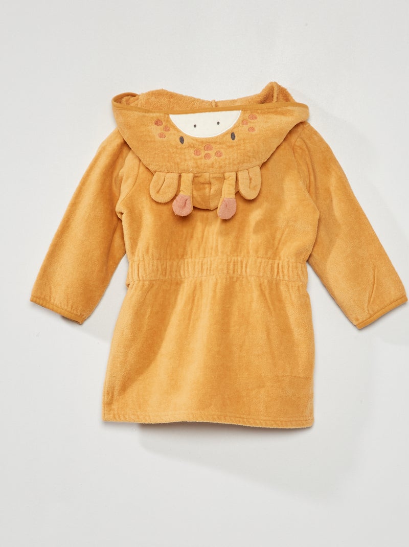 Peignoir de bain 'girafe' Orange - Kiabi