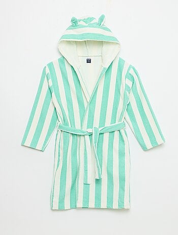 Peignoir de bain rayé