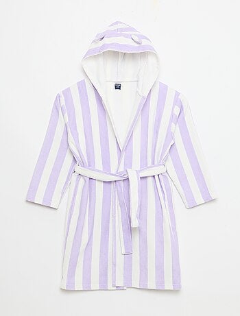 Peignoir de bain rayé