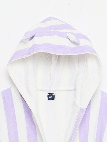 Peignoir de bain rayé