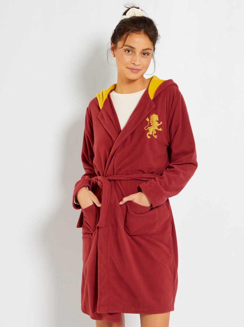 Peignoir de chambre 'Harry Potter' bordeaux - Kiabi